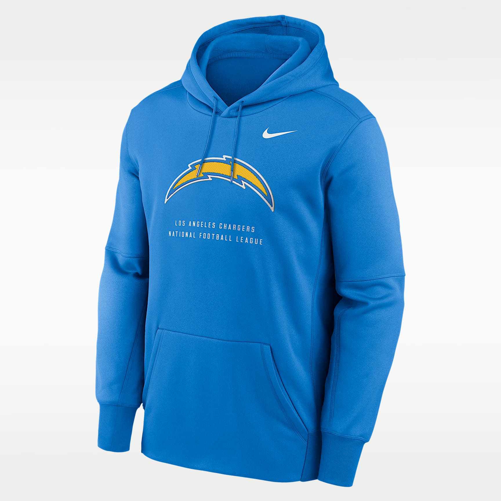 Los Angeles Chargers Men's Nike Therma NFL Pullover Hoodie. Nike.com